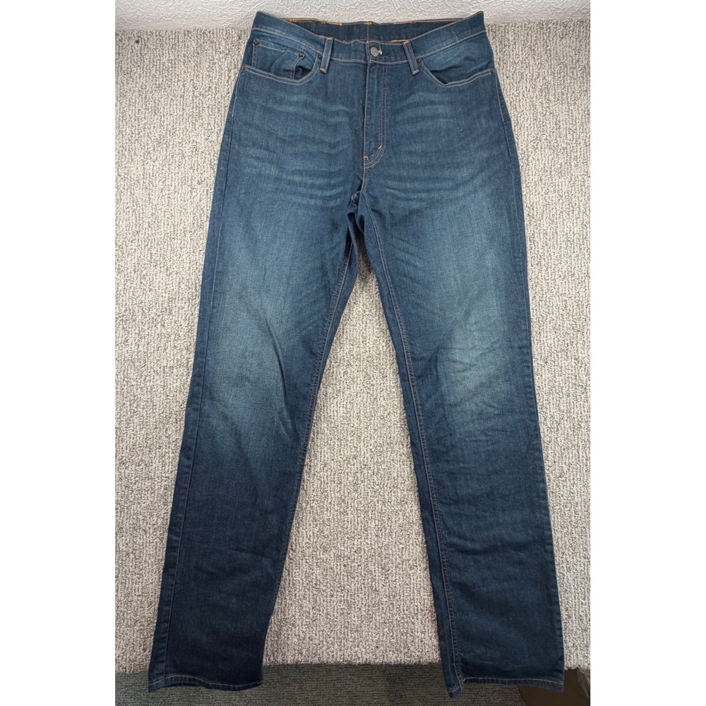 Levis 541 Athletic Taper Jeans Mens 38(37)x38 Blue Dark Wash Stretch Denim